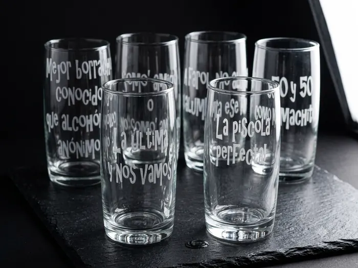 Vasos con Grabado